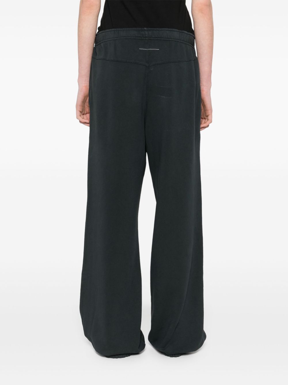 MM6 Maison Margiela  Logo Cotton Sweatpants - Black