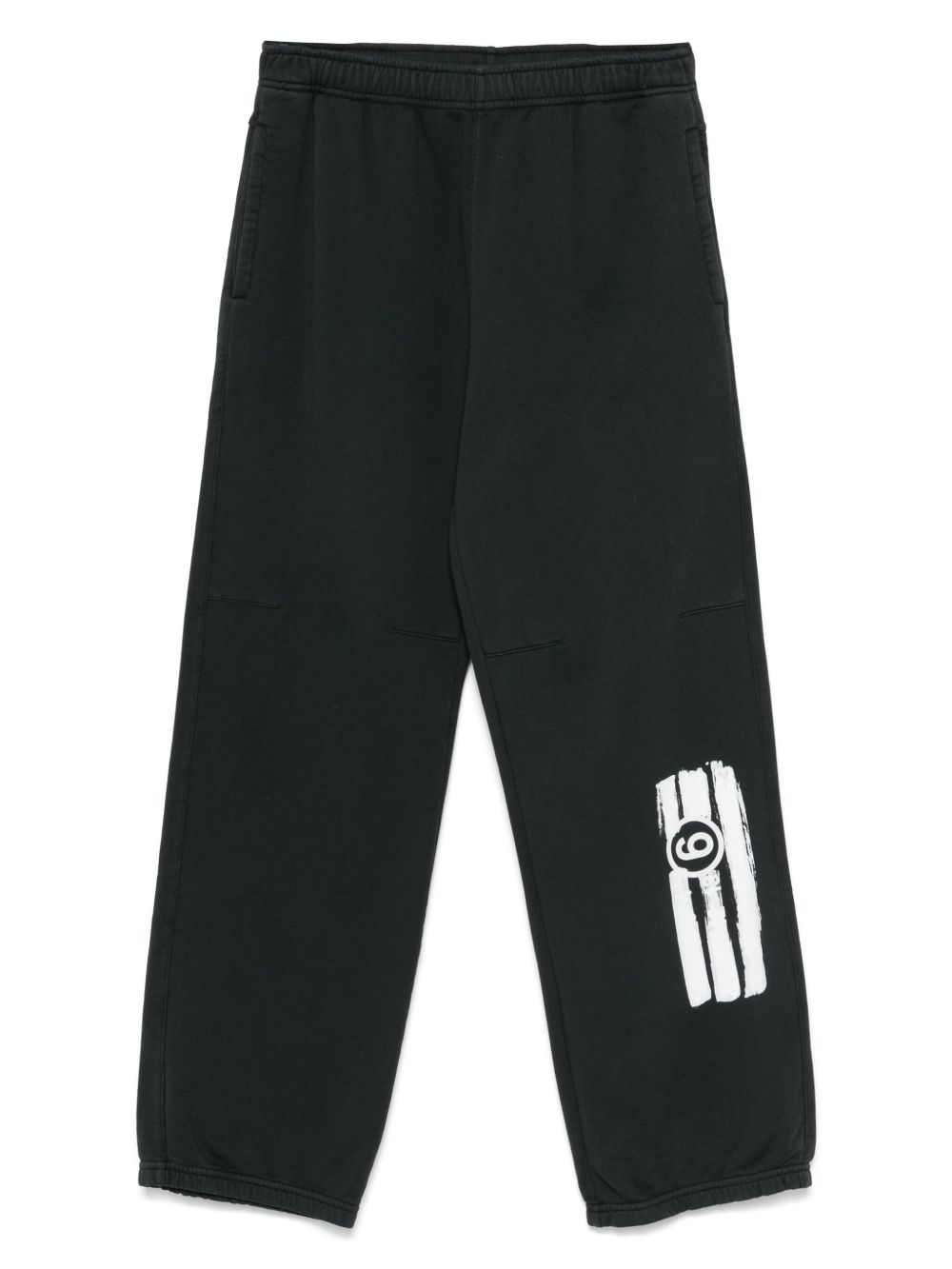 MM6 Maison Margiela  Logo Cotton Sweatpants - Black
