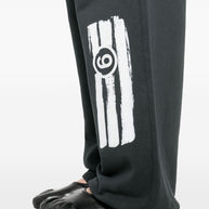 MM6 Maison Margiela  Logo Cotton Sweatpants - Black