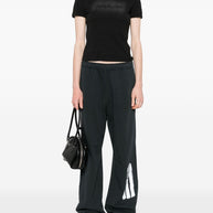 MM6 Maison Margiela  Logo Cotton Sweatpants - Black
