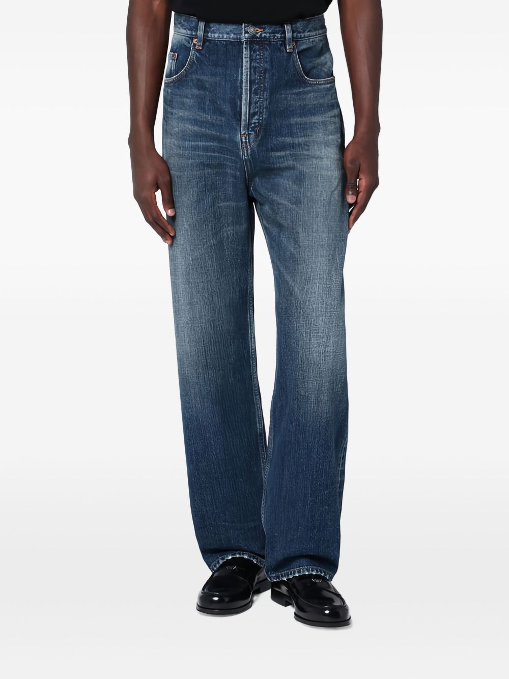 Saint Laurent High-rise Jeans in Blue