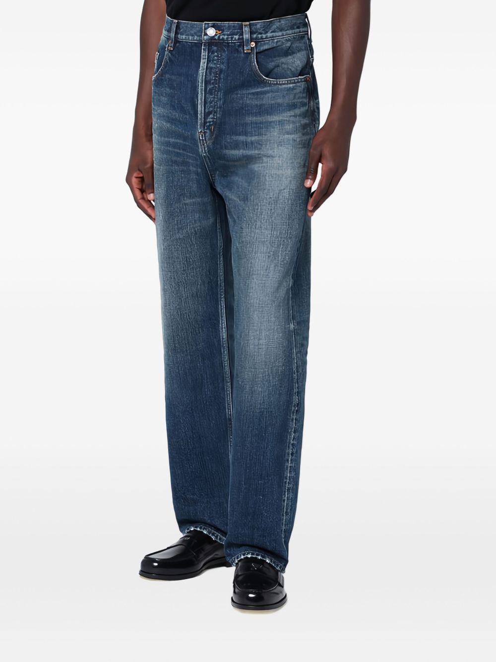 Saint Laurent High-rise Jeans in Blue