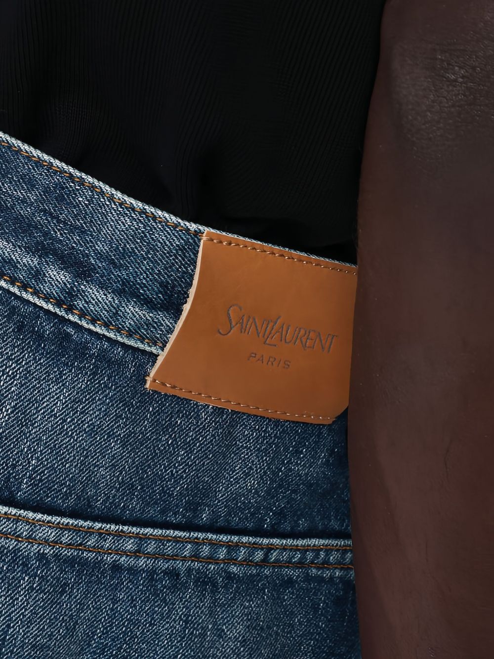 Saint Laurent High-rise Jeans in Blue