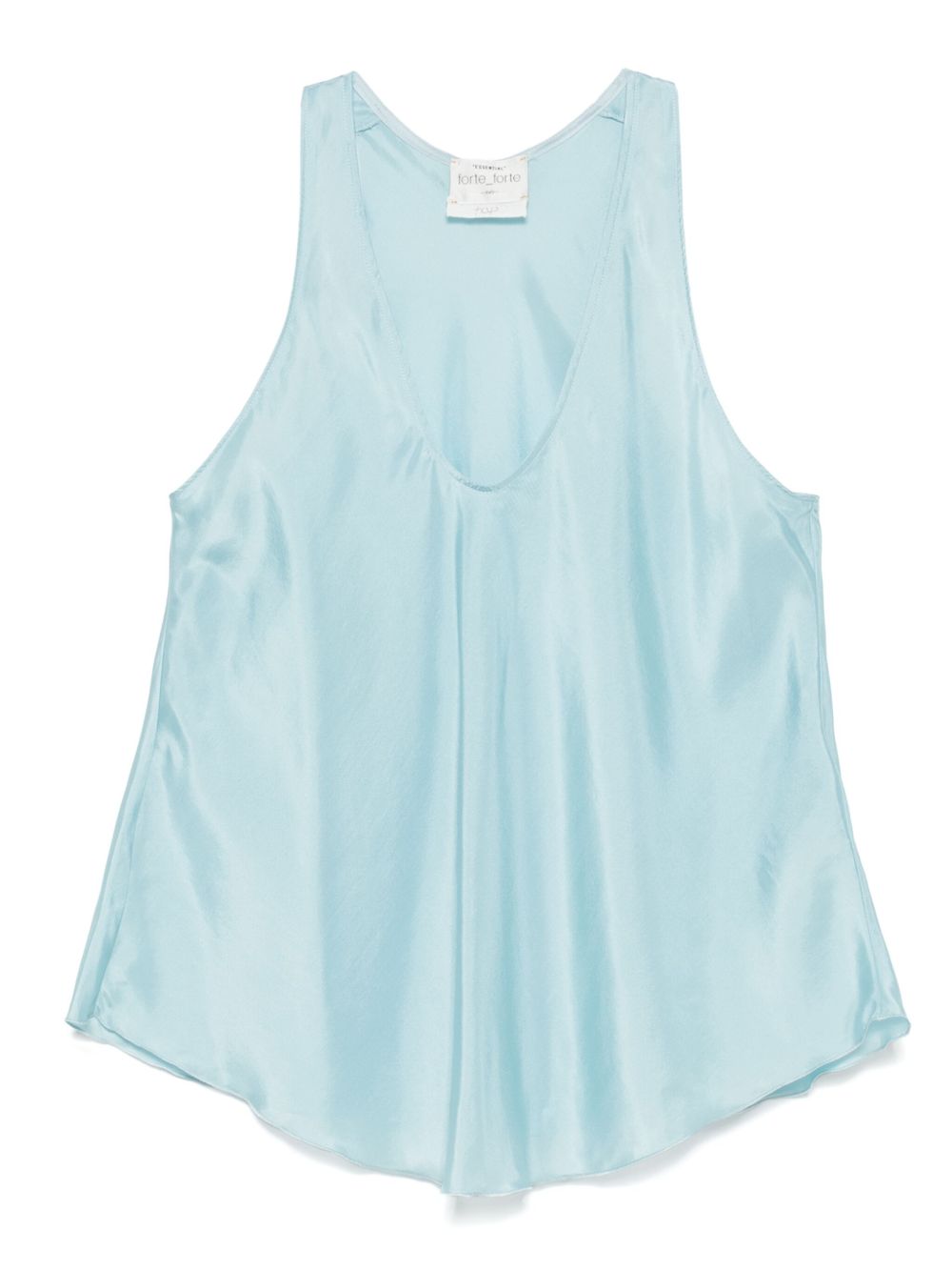 Forte Forte Silk Tank Top In Top Clear Blue