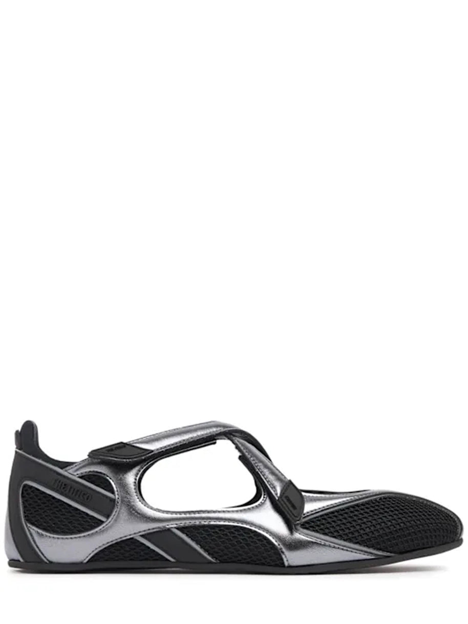 The Attico Floor 01 Ballet Flats - Black