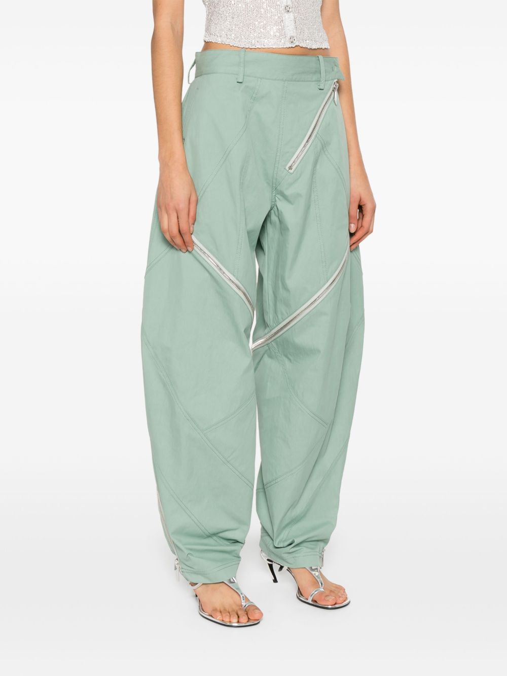 THE ATTICO FASHION Trousers In Green