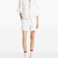 Brunello Cucinelli Cotton Top With Shiny Piping - White