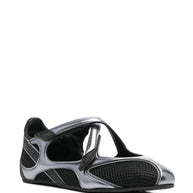 The Attico Floor 01 Ballet Flats - Black