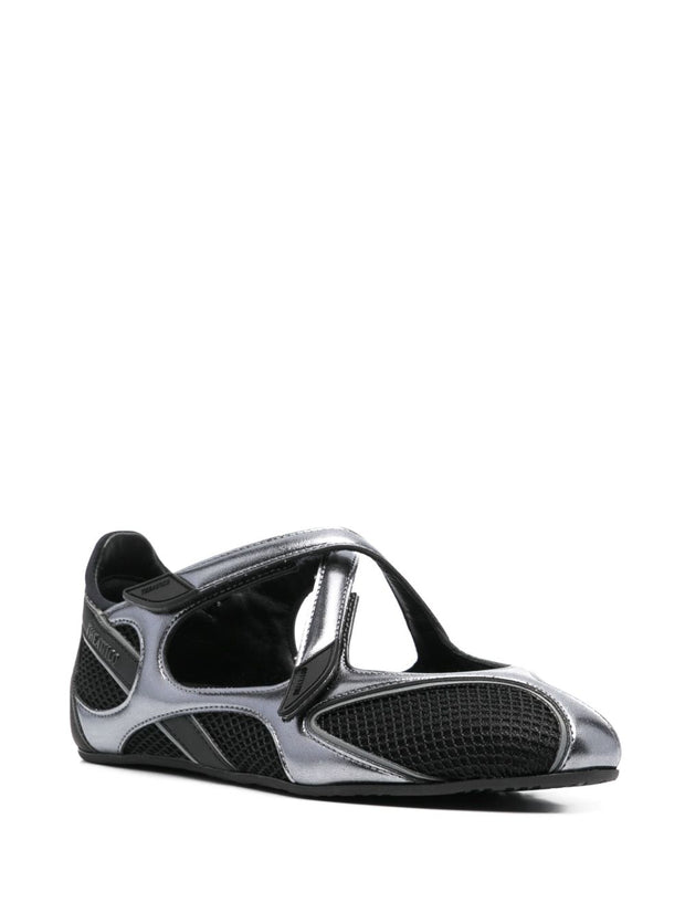 The Attico Floor 01 Ballet Flats - Black