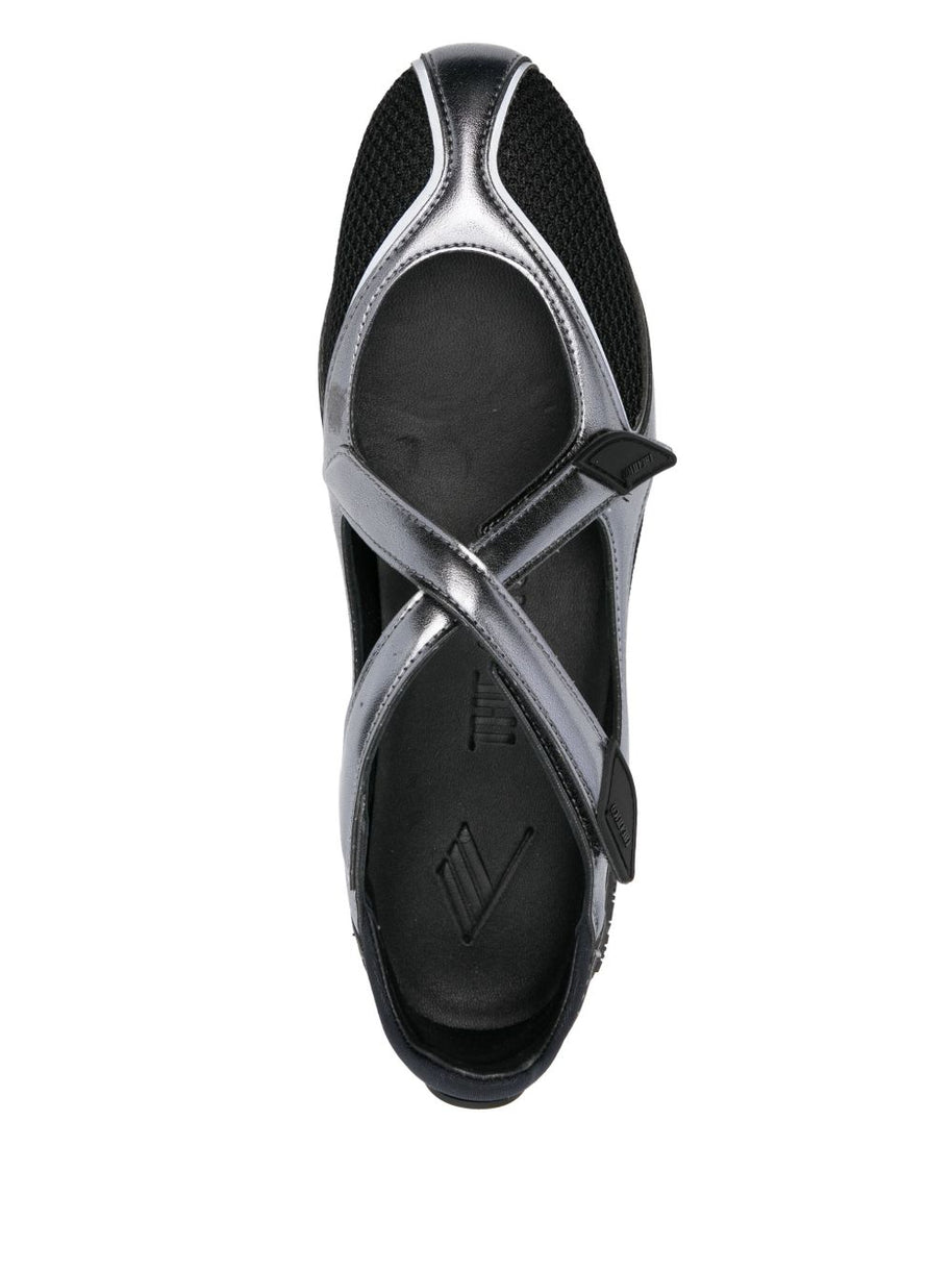 The Attico Floor 01 Ballet Flats - Black