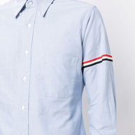 Thom Browne  Rwb Cotton Shirt - Clear Blue