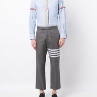 Thom Browne  Rwb Cotton Shirt - Clear Blue