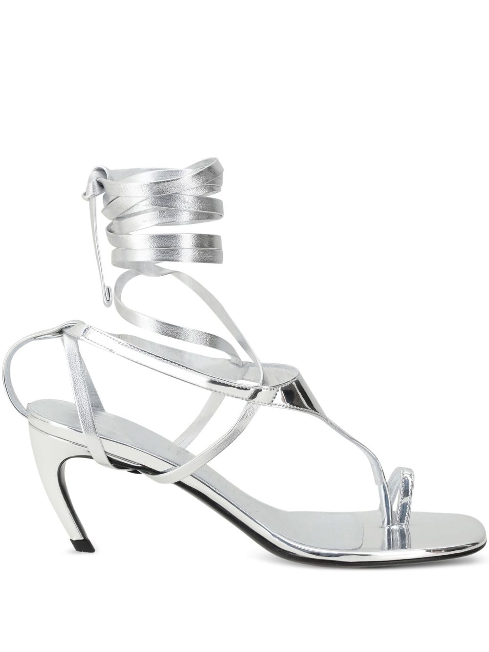 THE ATTICO FASHION Sandals In Silver