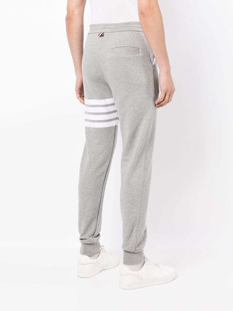 Thom Browne 4Bar Cotton Sweatpants - Grey