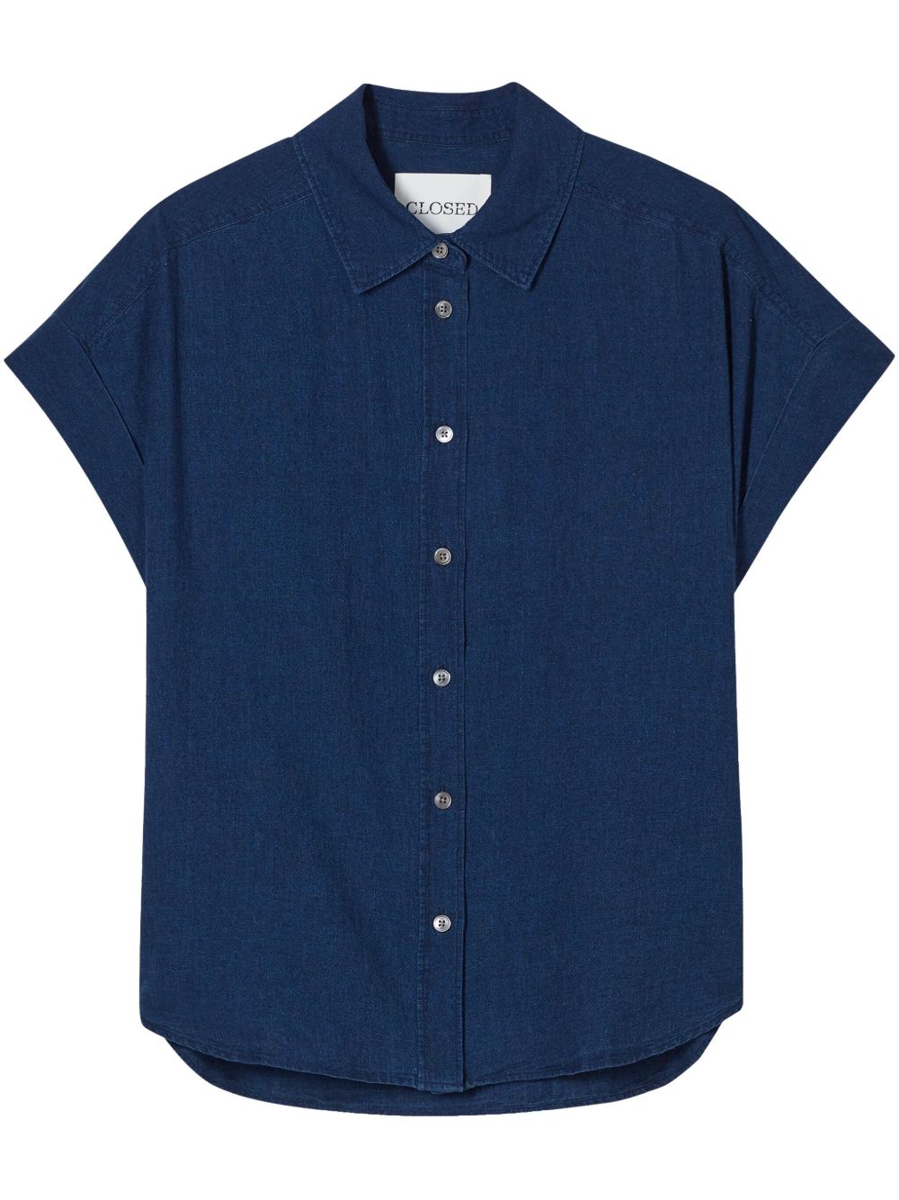 Closed Linen Blend Shirt In Blue