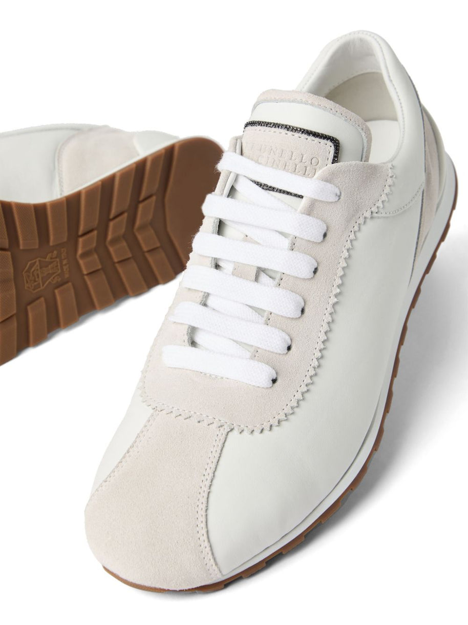 Brunello Cucinelli Suede Sneakers - White