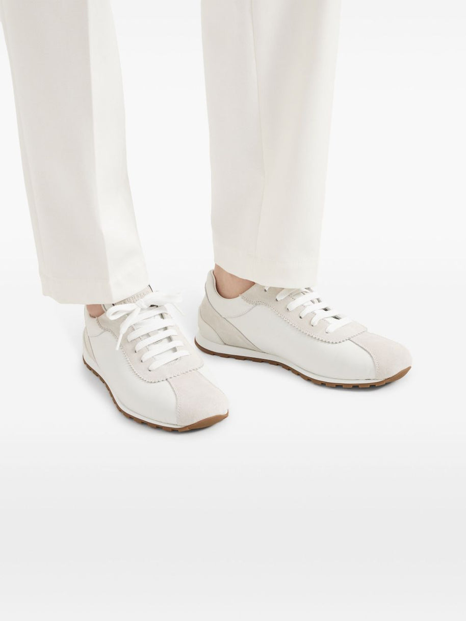 Brunello Cucinelli Suede Sneakers - White