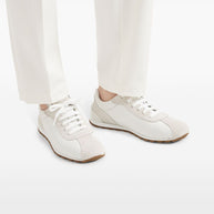 Brunello Cucinelli Suede Sneakers - White