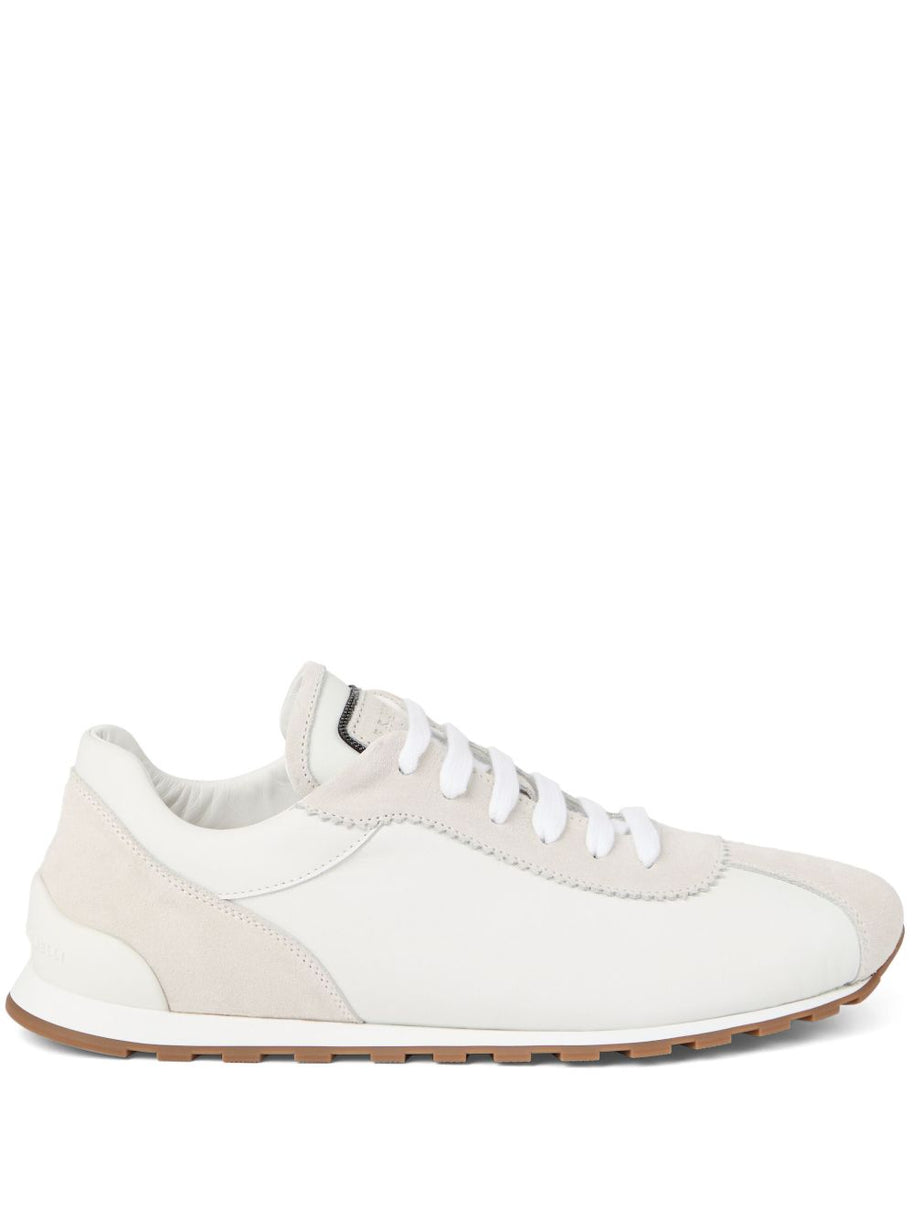 Brunello Cucinelli Suede Sneakers - White
