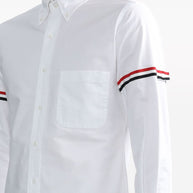 Thom Browne Rwb Cotton Shirt - White