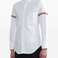 Thom Browne Rwb Cotton Shirt - White