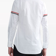 Thom Browne Rwb Cotton Shirt - White