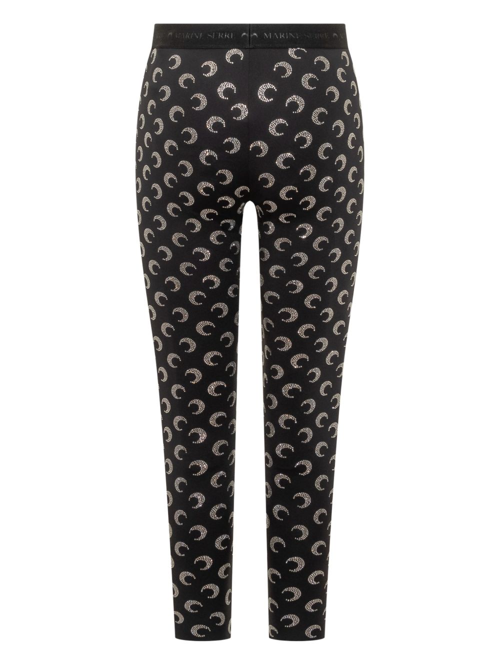 MARINE SERRE Embellished Moon Leggings In Black
