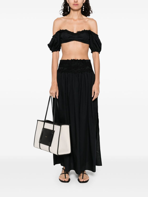 Ermanno Scervino Lace Off-shoulder Top In Black