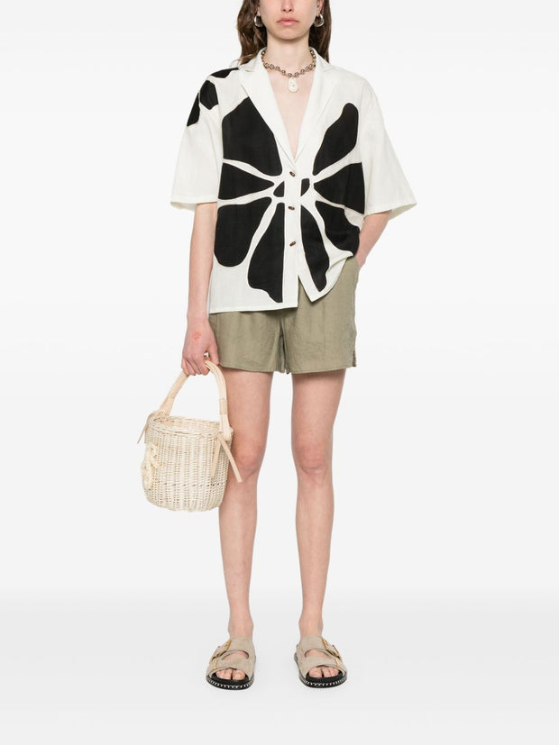 Closed Linen Shorts In Green