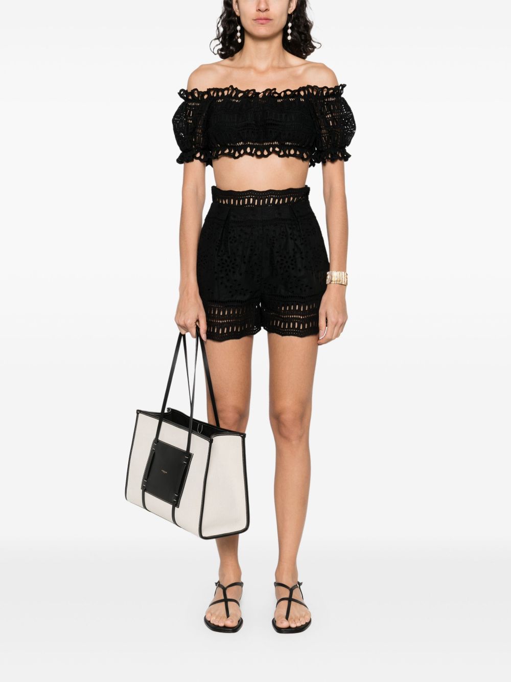 Ermanno Scervino Lace Shorts In Black