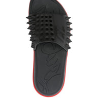 Christian Louboutin Take It Easy Pool Slide Sandals In Black