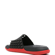 Christian Louboutin Take It Easy Pool Slide Sandals In Black