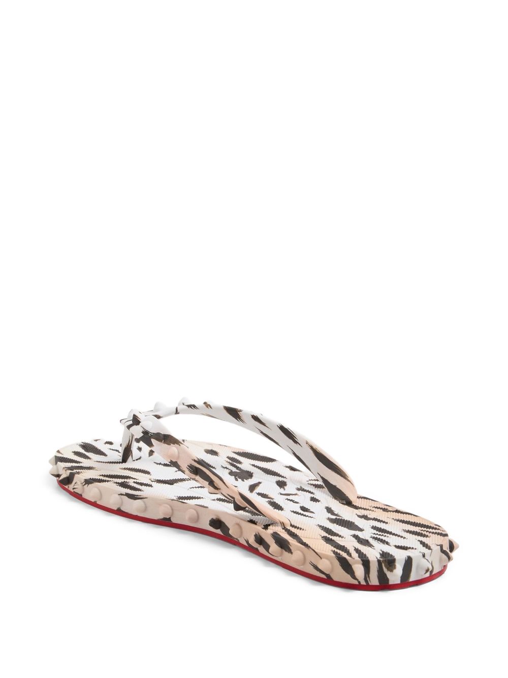Christian Louboutin Super Loubi Flip Flops In Pink