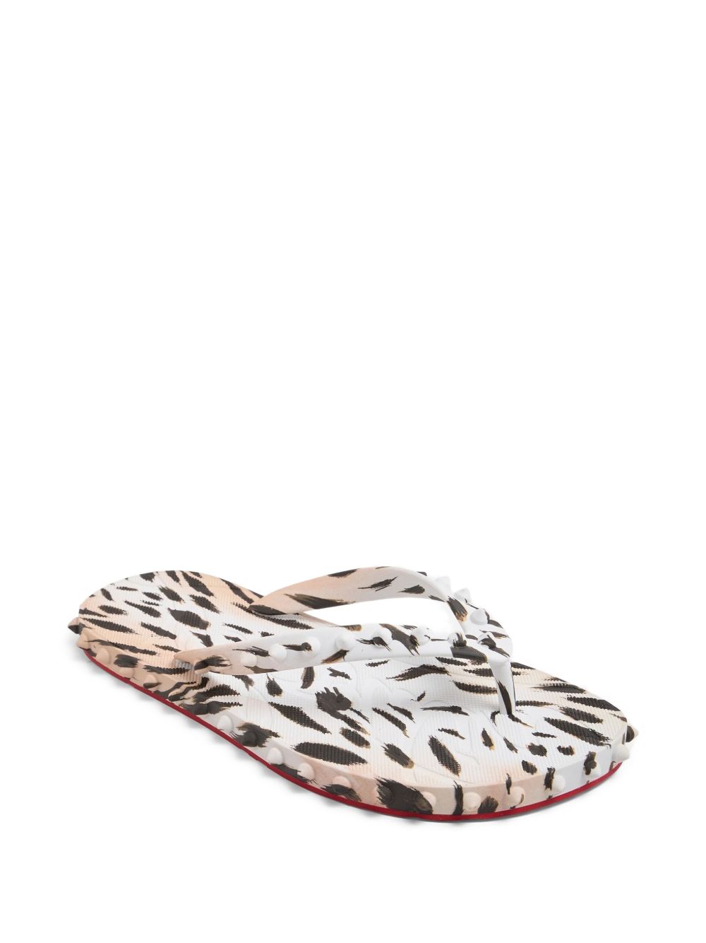 Christian Louboutin Super Loubi Flip Flops In Pink