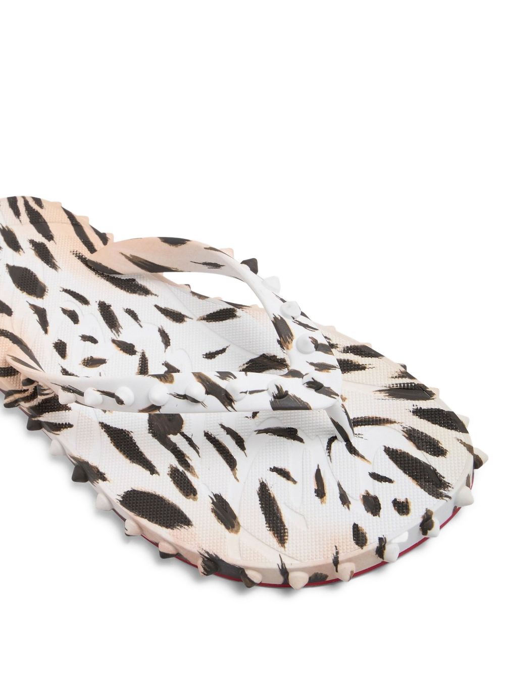Christian Louboutin Super Loubi Flip Flops In Pink