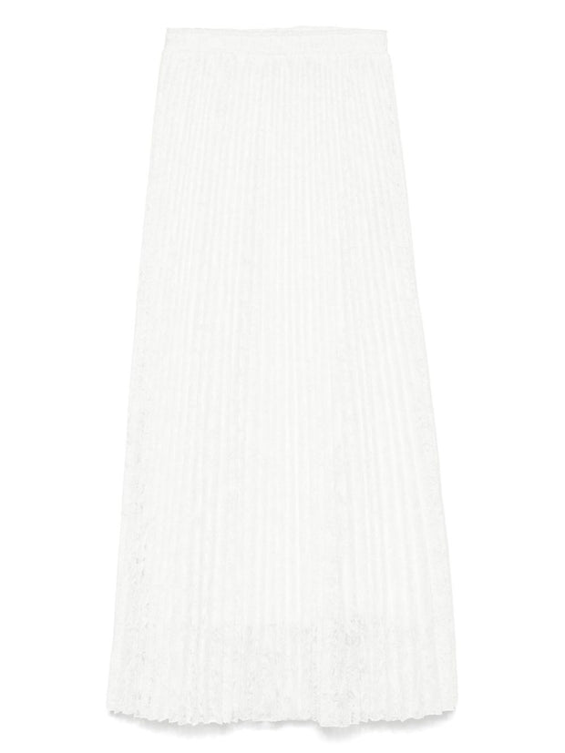 Ermanno Scervino Lace Midi Skirt In White