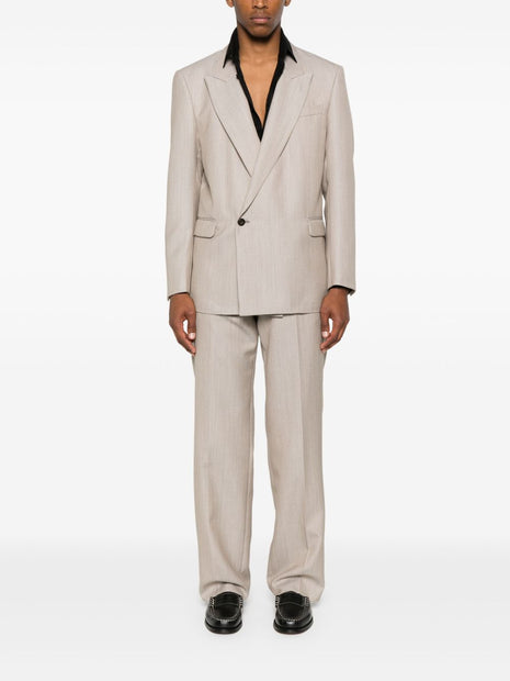 EMPORIO ARMANI EXCLUSIVE Wool Suit In Beige