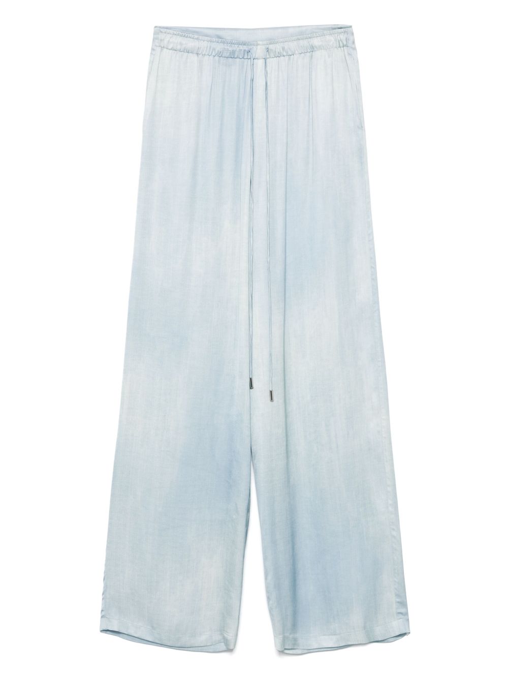 Ermanno Scervino Wide Leg Trousers In Clear Blue