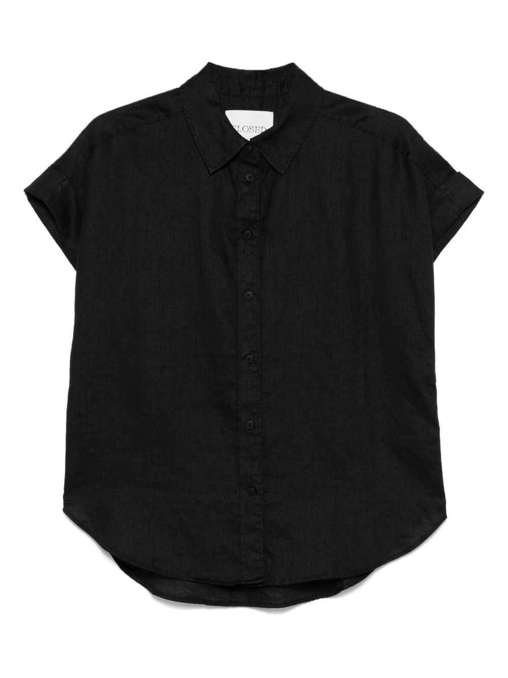 Closed Classic Rolled Cuff Shirt In Black