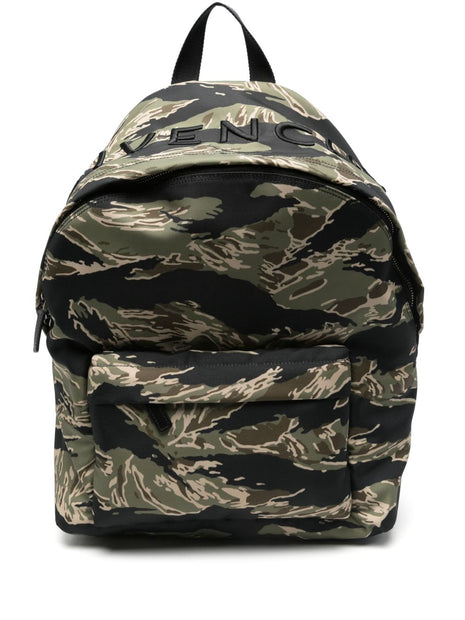Givenchy Essential Printed Backpack In Black Camo