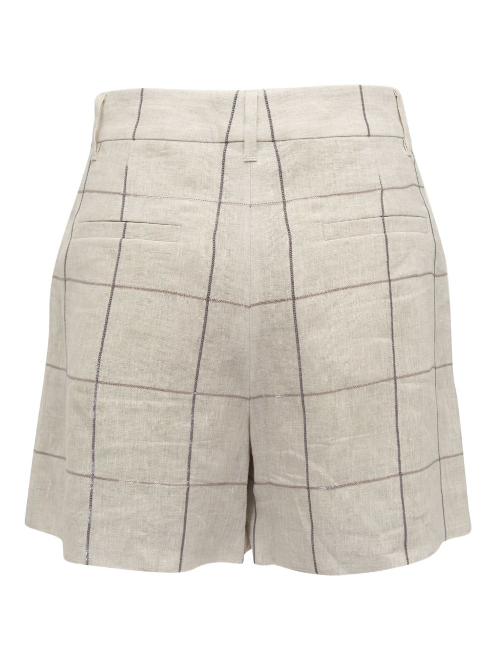 Brunello Cucinelli Linen Shorts In Beige