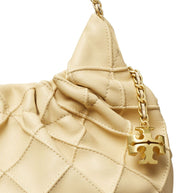 Tory Burch Fleming Mini Leather Hobo Bag - Powder