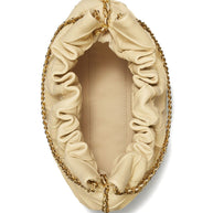 Tory Burch Fleming Mini Leather Hobo Bag - Powder