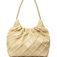 Tory Burch Fleming Mini Leather Hobo Bag - Powder