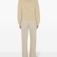 Burberry Vintage Check Patch Hooded Sweatshirt In Beige