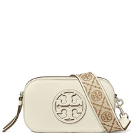 Tory Burch Miller Mini Leather Camera Bag - Ivory