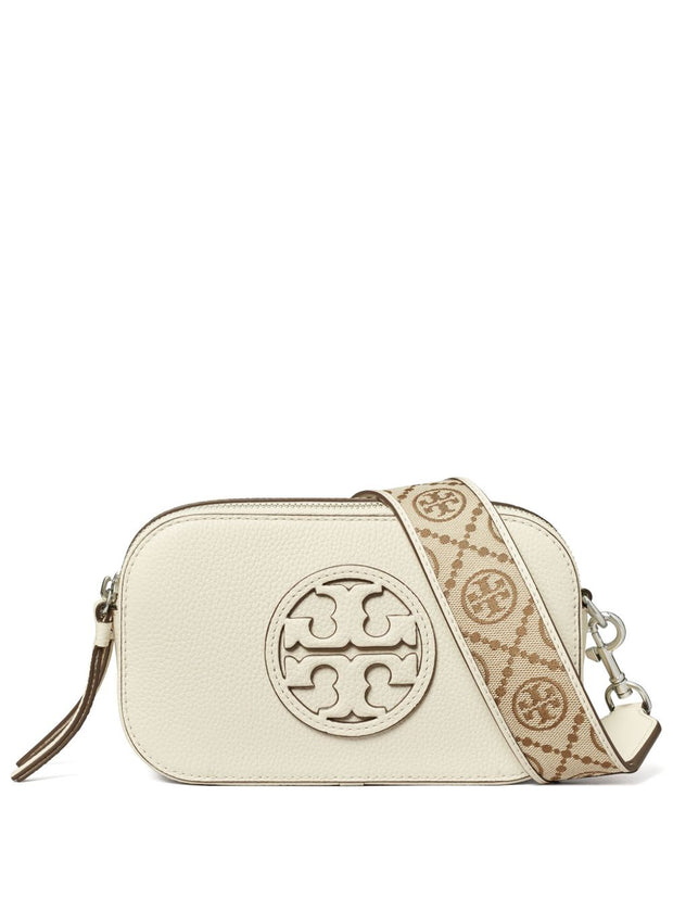 Tory Burch Miller Mini Leather Camera Bag - Ivory