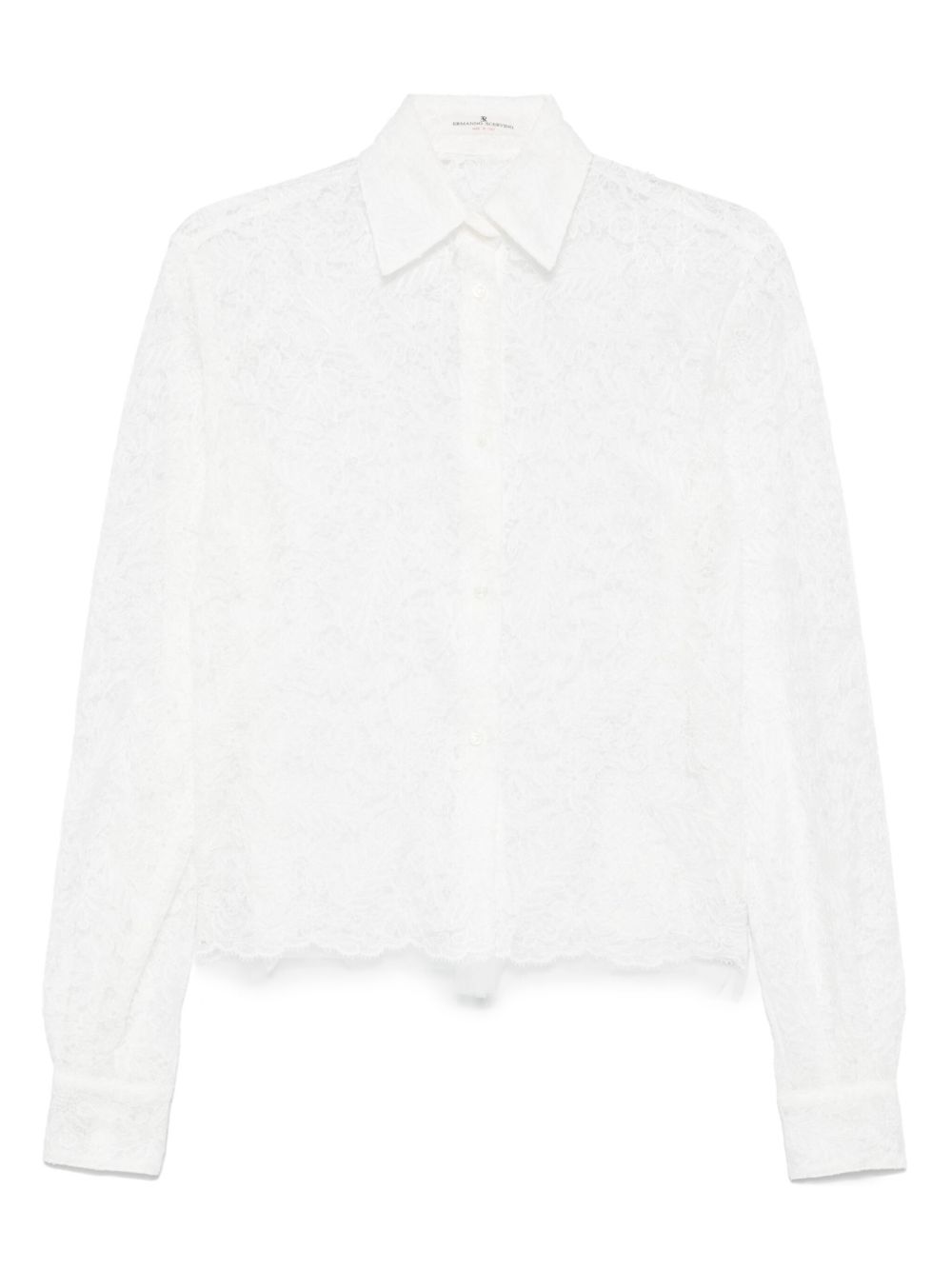 Ermanno Scervino Lace Shirt In White