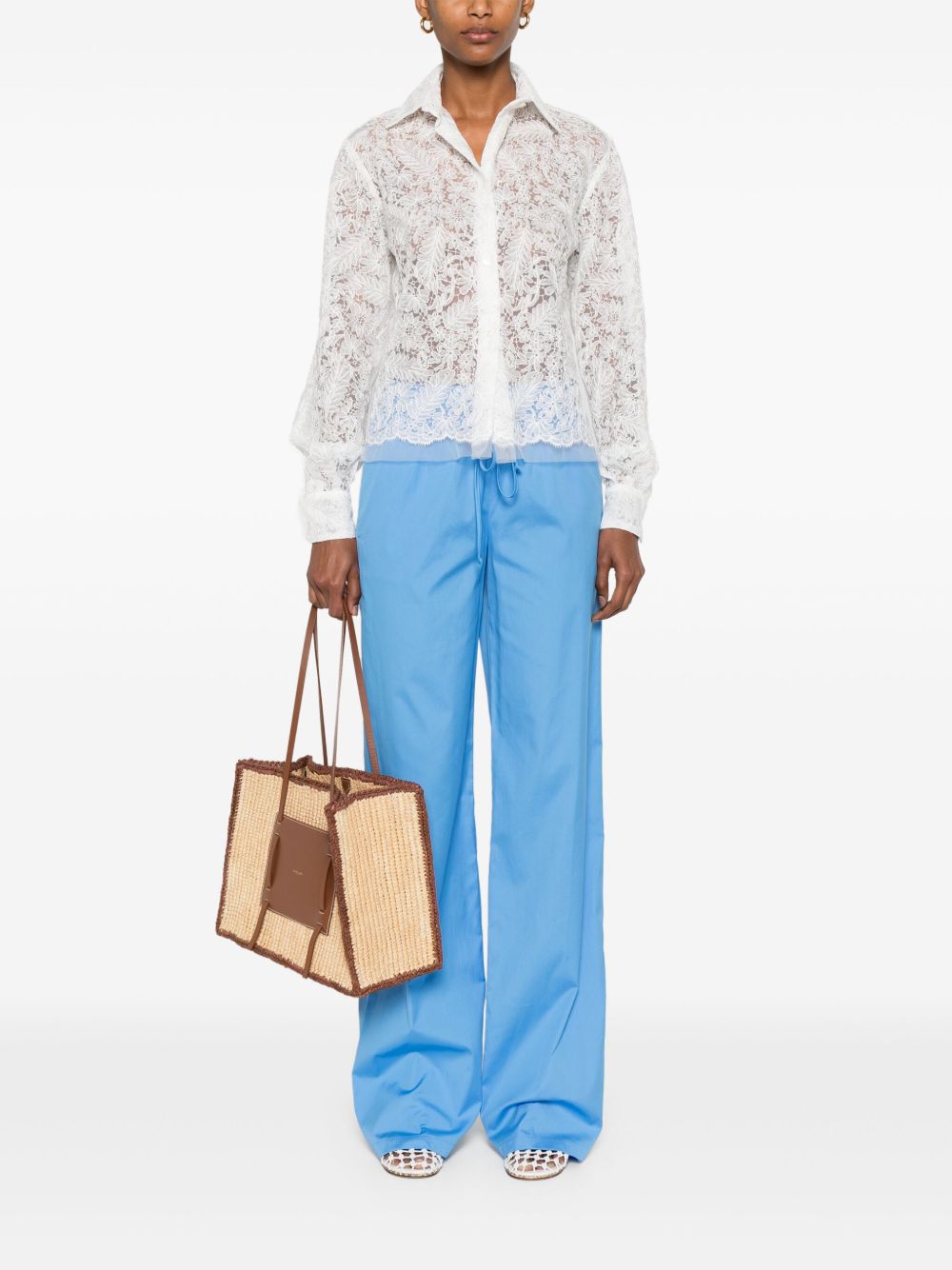 Ermanno Scervino Lace Shirt In White