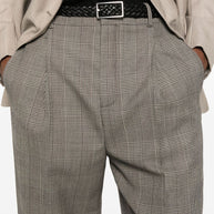 Saint Laurent Trousers In Brown